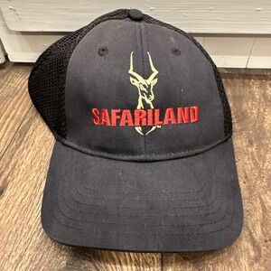 Safariland Mens Trucker Hat Black Mesh Back Adjustable Hook and Loop Strap Cap